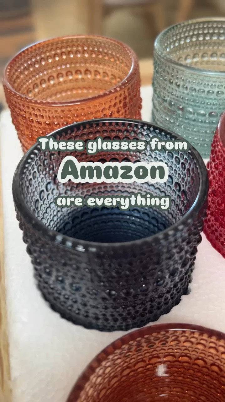 Unboxed these beauties yesterday and they are everything I hoped for!!! 

Weighty, beautiful colors, affordable and the perfect amount of large and small glasses!! 



#LTKFindsUnder50 #LTKSeasonal #LTKHome