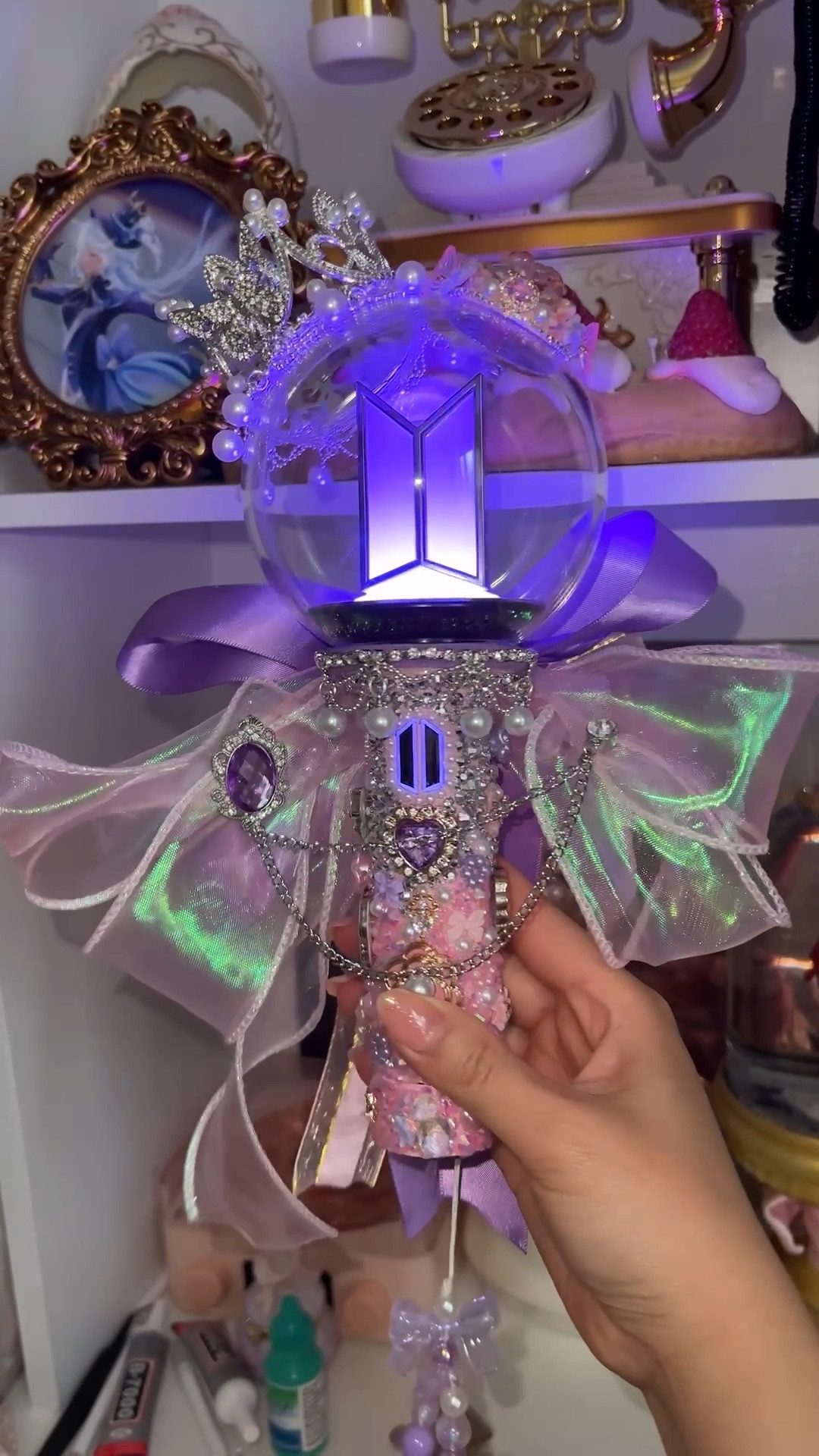BTS Lightstick Decor Idea