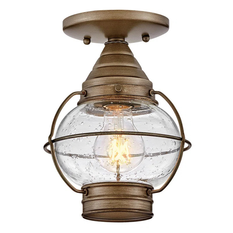 Cape Cod Burnished Bronze Outdoor Flush Mount | Wayfair North America
