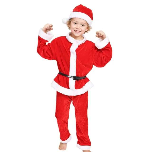 XinLfly Kids Santa Claus Costume for Kids Boys Santa Suit Outfit Christmas Costumes for Kids Chil... | Walmart (US)