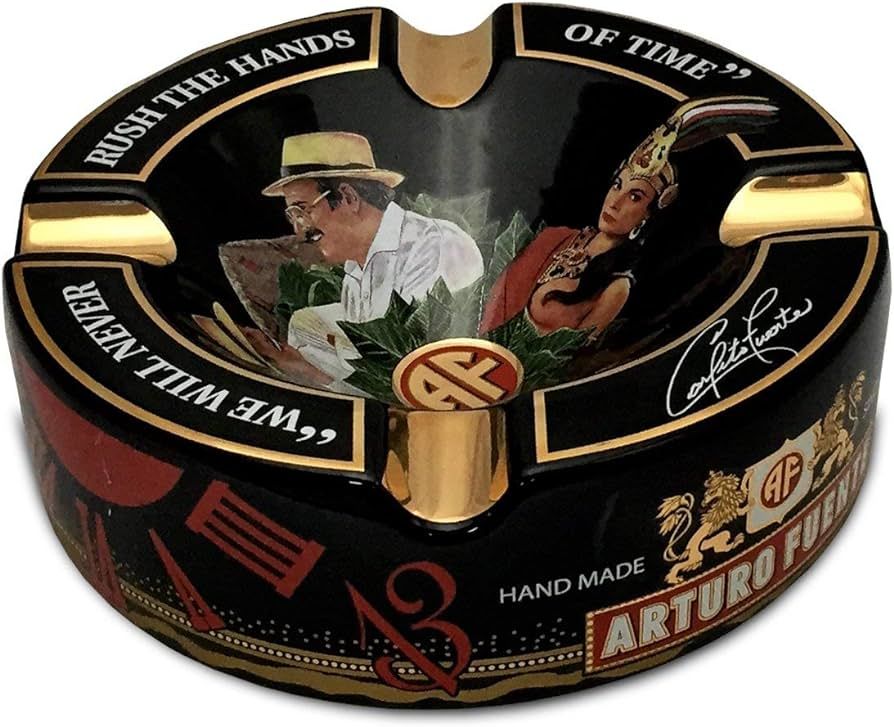 Limited Edition Large 8.75" Arturo Fuente Porcelain Cigar Ashtray Black | Amazon (US)