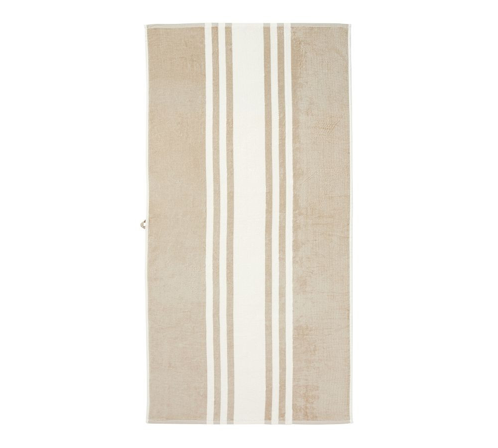 Modern Farmhouse Striped Beach Towel | Pottery Barn (US)
