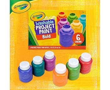 Crayola Washable Kids Paint (6ct), Essential Preschool Supplies, Paint Set for Kids, Must Have Ar... | Amazon (US)