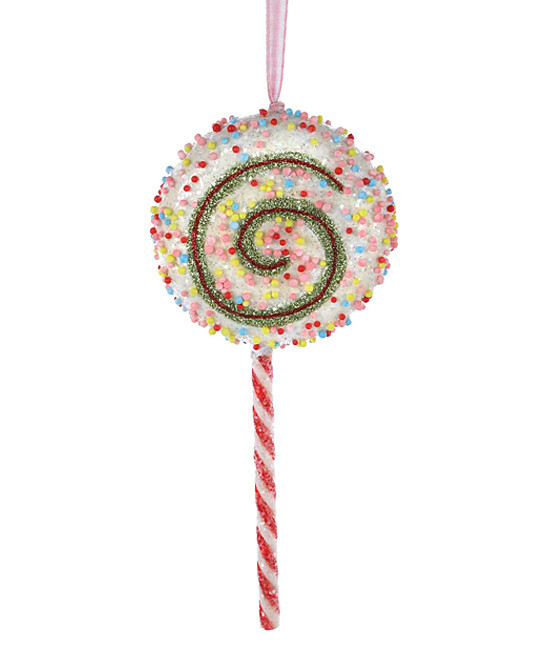 Personalized Planet Holiday Ornaments - Red & White Lollipop Ornament | Zulily