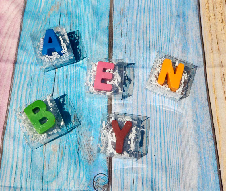 Personalized Crayon Names- Initials , Party Favors, Stocking Stuffers, Easter Basket - SOLID COLO... | Etsy (US)