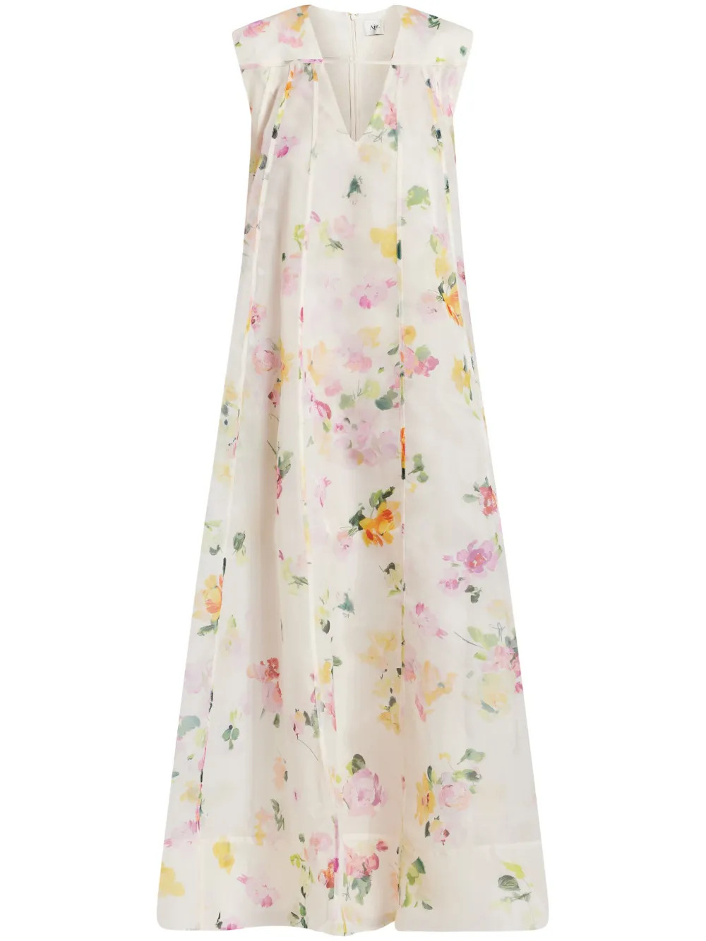 Aje Earthen Trapeze Maxi Dress - Farfetch | Farfetch Global