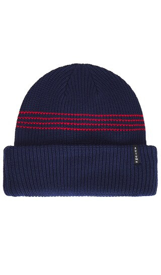 Mini Stripe Select Fit Beanie in Navy | Revolve Clothing (Global)