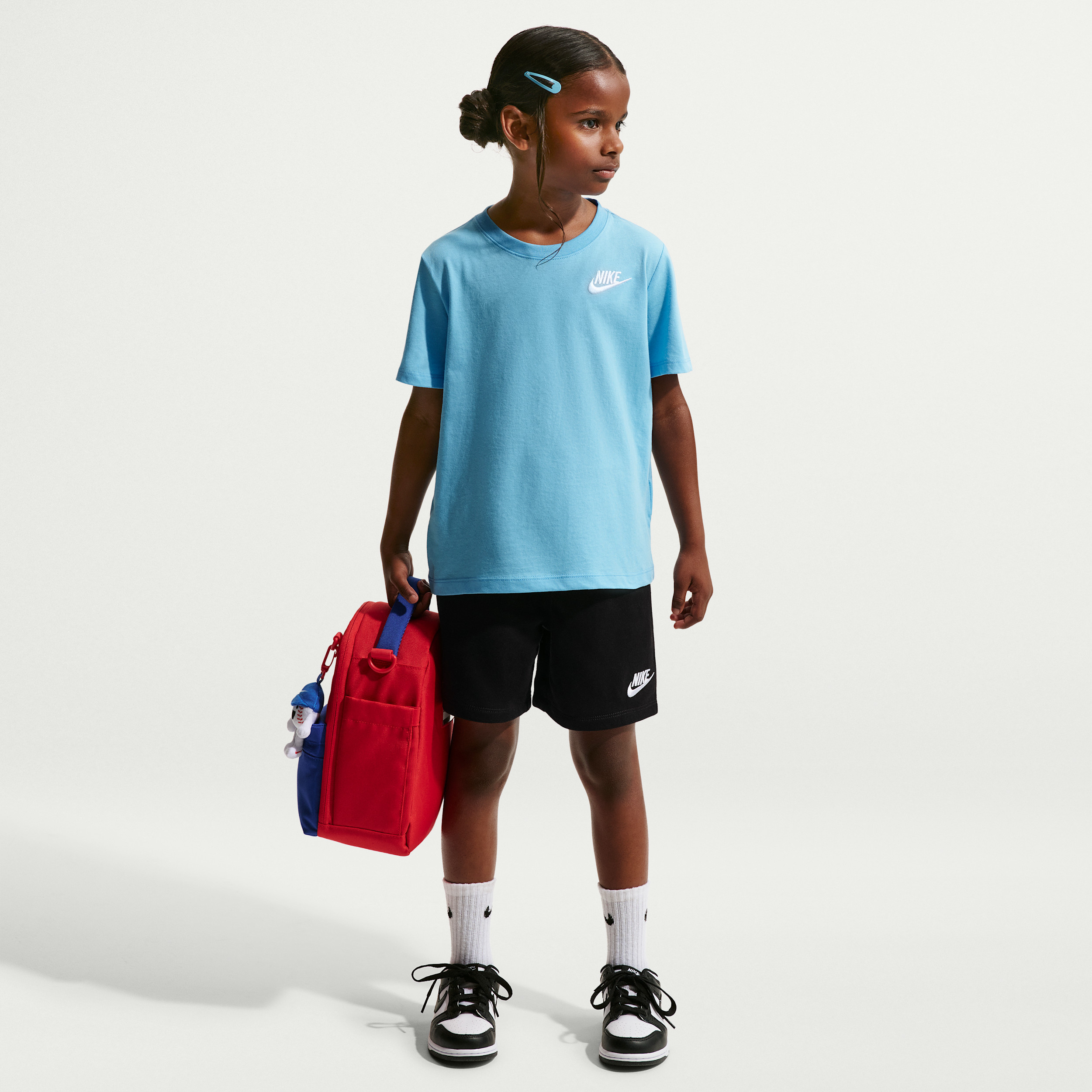 Nike Little Kids' Club 2-Piece Knit Shorts Set in Blue | 86M143-UPR | Nike (US)
