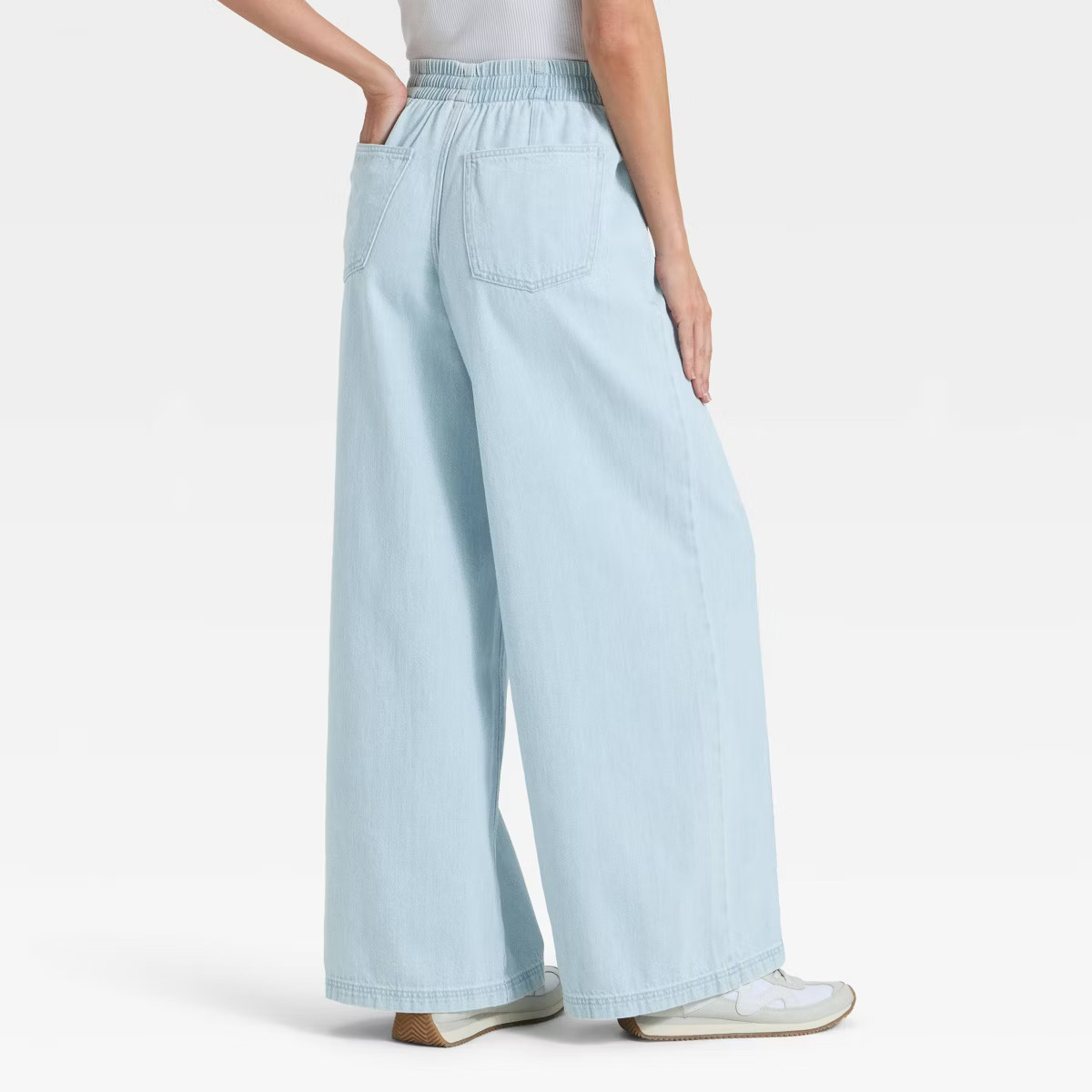 Women's High-Rise Drawstring Wide Leg Relaxed Fit Beach Pants - Universal Thread™ | Target