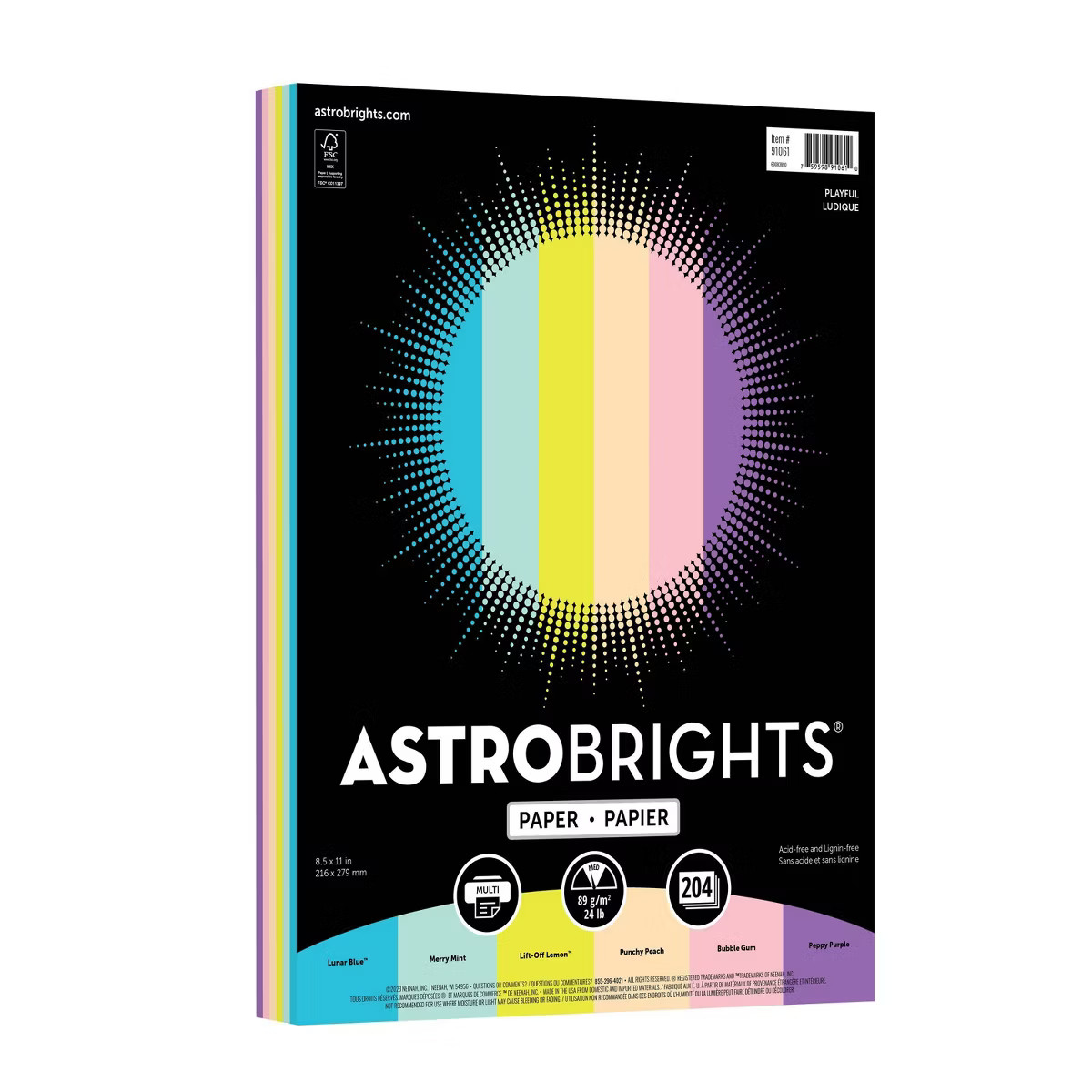 Astrobrights Playful Paper: Assorted Colors, 8.5 x 11 Inches, 204 Sheets | Target