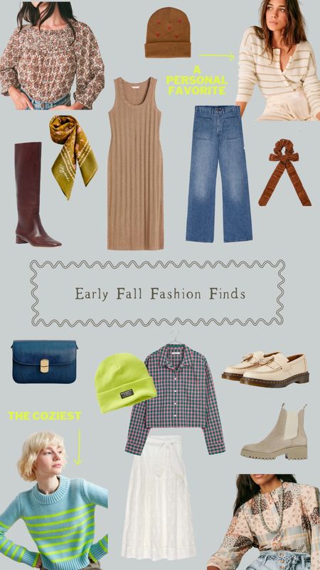 Early Fall fashion finds. 

Sézane, Loeffler Randall, H&M, Madewell, Frida Salvador, Doc Martens, chartreuse, beanie, The Great, Veronica Beard, Doen, La Ligne, striped cardigan, sweater, knit dress, hair bow, teacher outfit, Back to School, jeans, scarf 

#LTKstyletip #LTKSeasonal #LTKunder100