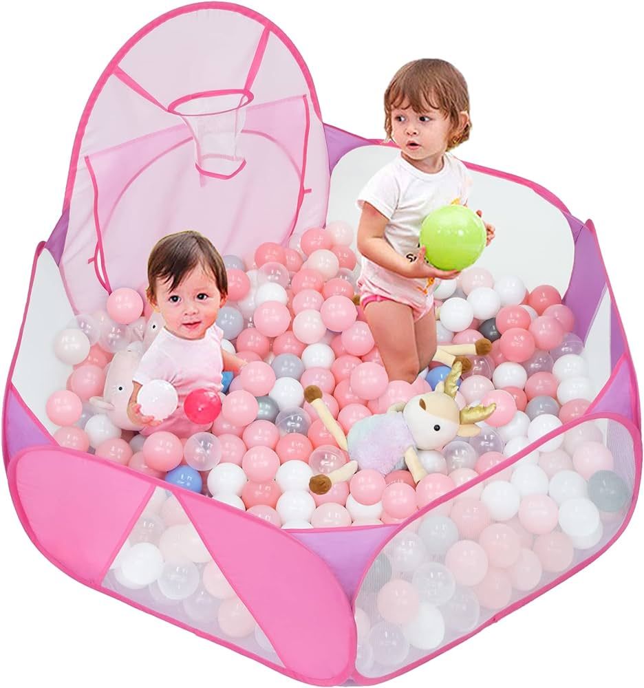 Amazon.com: Eocolz Kids Ball Pit Large Pop Up Childrens Ball Pits Tent for Toddlers Playhouse Bab... | Amazon (US)