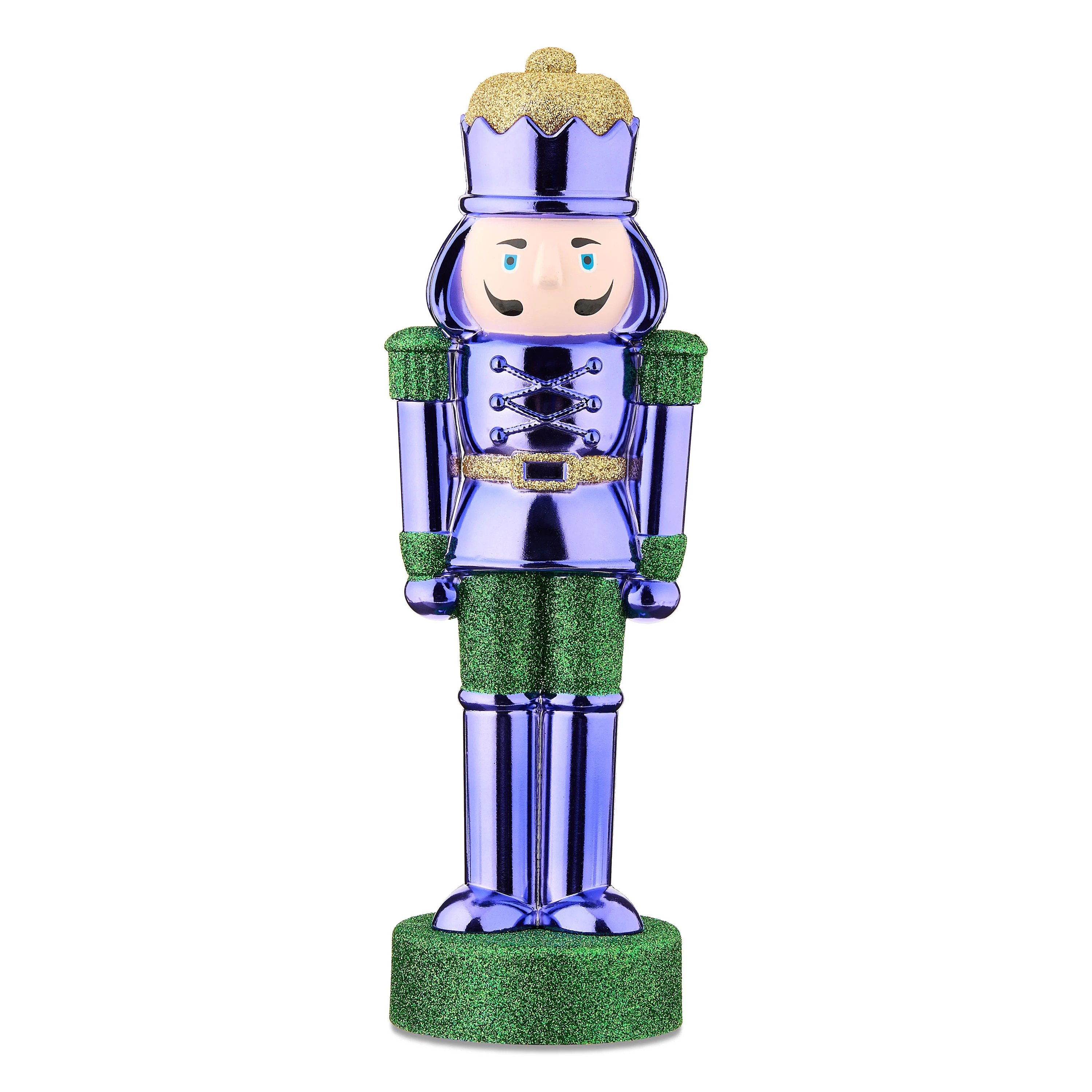 Glitter Decorative Nutcracker, Multicolor, 12", Mardi Gras by Way To Celebrate | Walmart (US)