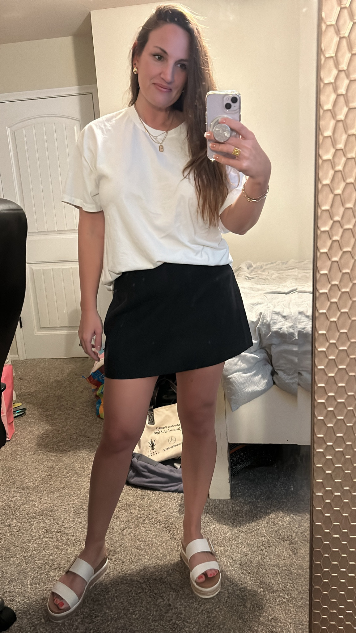 Tonight’s celebratory dinner look ~ love this Abercrombie skort (L) & paired w/ Amazon The Drop tee (XL)

#LTKOver40 #LTKFindsUnder50 #LTKMidsize