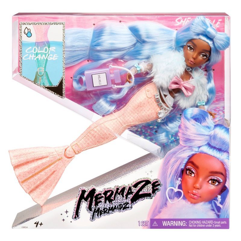 Mermaze Mermaidz Color Change Shellnelle Mermaid Fashion Doll with Accessories | Target