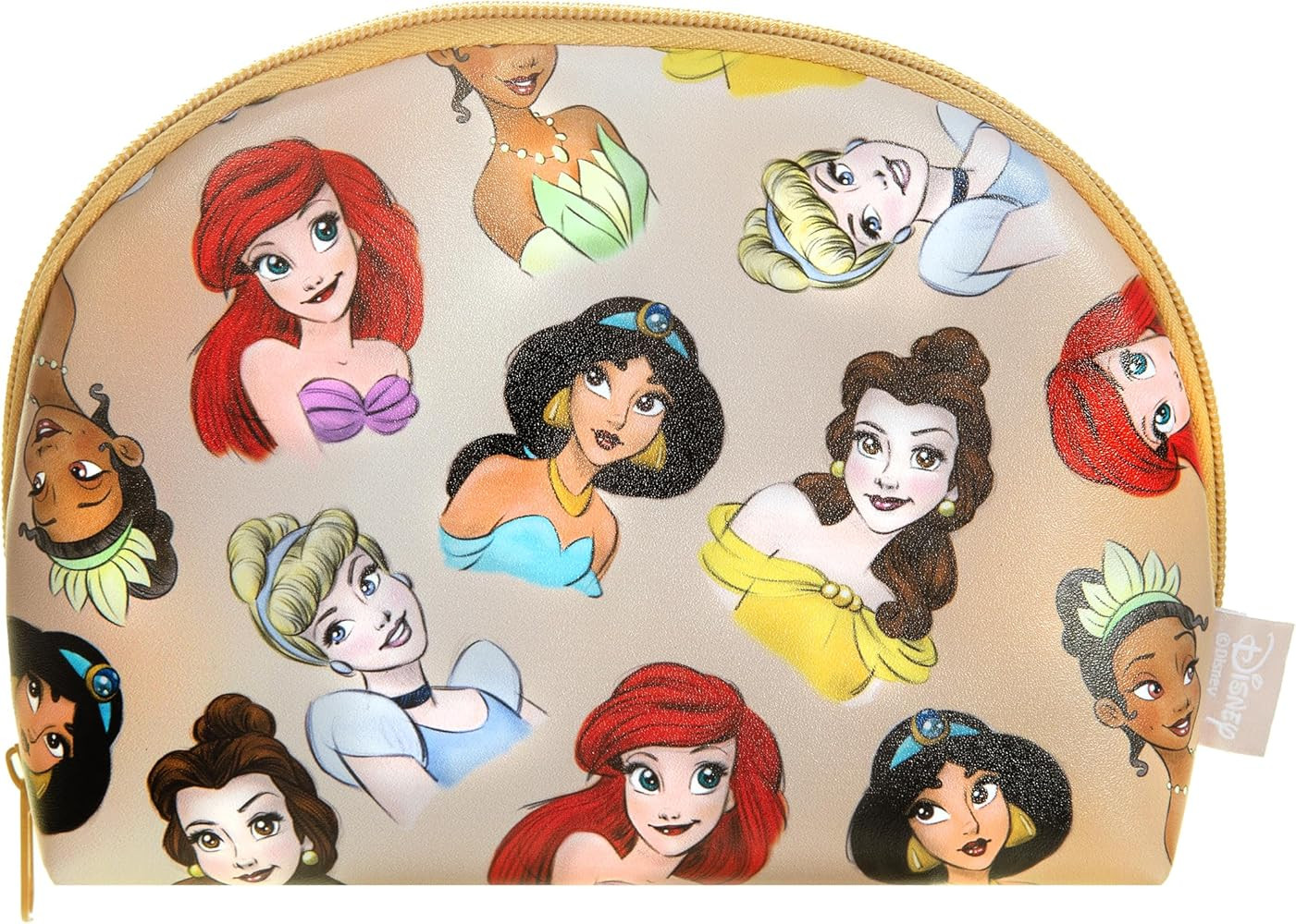 MAD Beauty Disney Princess Cosmetic Makeup Bag | Ariel Jasmine Cinderella Tiana Belle | Official ... | Amazon (US)