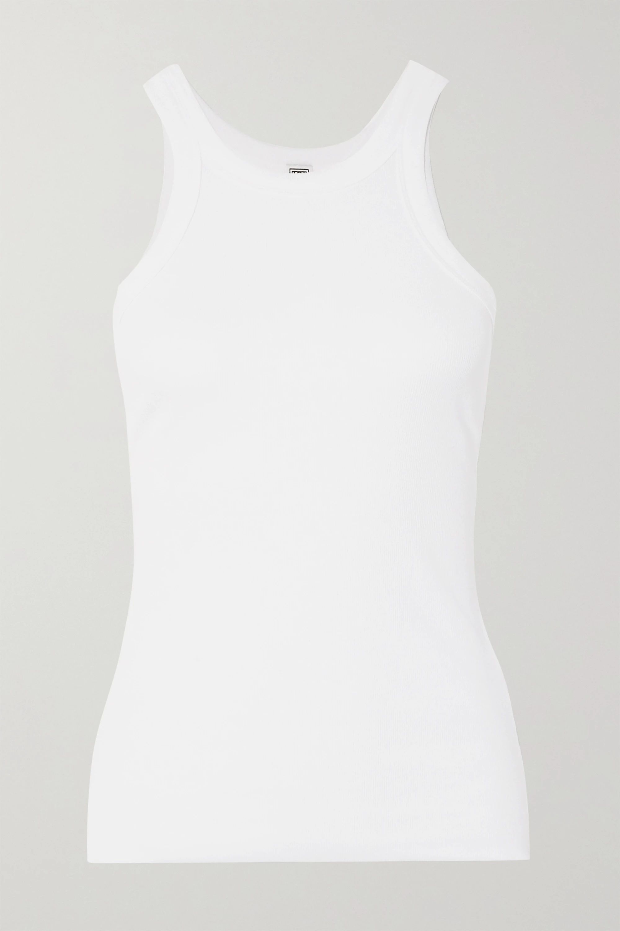 White Organic cotton-jersey tank | Totême | NET-A-PORTER | NET-A-PORTER (US)