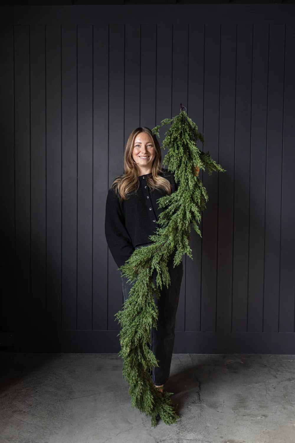 Cypress Pine Garland Real Touch 6ft | Fast Shipping Canada & USA | luxe bCO