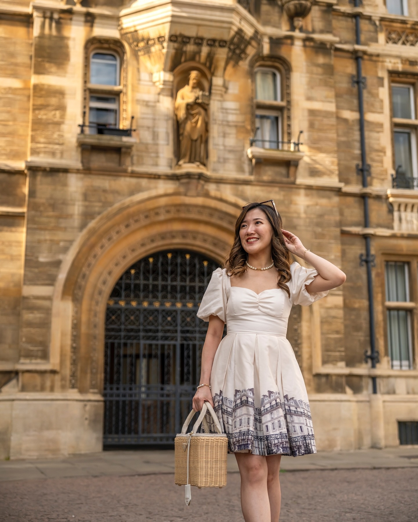 Cambridge dreaming in my Parisian chic Flossy dress 🏛️🤍✨

Feeling effortlessly chic in the Angelina dress. And this city is pure magic, especially on a sunny day like this.

➡️Swipe to see the close up shots of the outfit. This dress is a piece of art! 

Outfit details🎀
Dress: @flossybyfreddy the Angelina dress in size XXS - runs a bit small, tight-fitting

Bag: @prada
Shoes: @newlook 

📸 shot and edited by: @capturewithvic @vimage.pro @sony.unitedkingdom @alphauniversebysony.eu @adobeuk 

📍Cambridge, UK

Save this post & follow @petitealpaca for more dreamy travel and feminine fashion content.

#flossybyfreddy 
#dreamyphotography #modernprincess #cambridge #femininefashion #myparisstyle #gossipgirl #gossipgirlstyle #blairwaldorf #princesscore  #princessaesthetic 
#londonfashionblogger  #femininestyle #girlyaesthetic 

🗝️ Feminine elegant classy style, modern princess, London fashion blogger, romantic Parisian elegance

#LTKuk #LTKsummer #LTKpetite