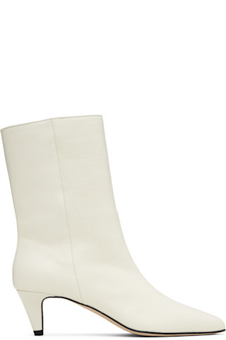 Off-White Lysander Washed Leather Boots | SSENSE