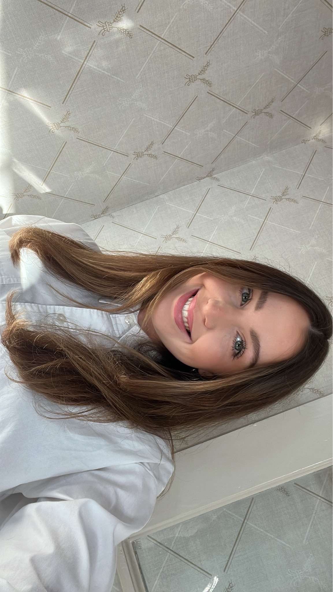 oversized white button down + trousers for todays ootd