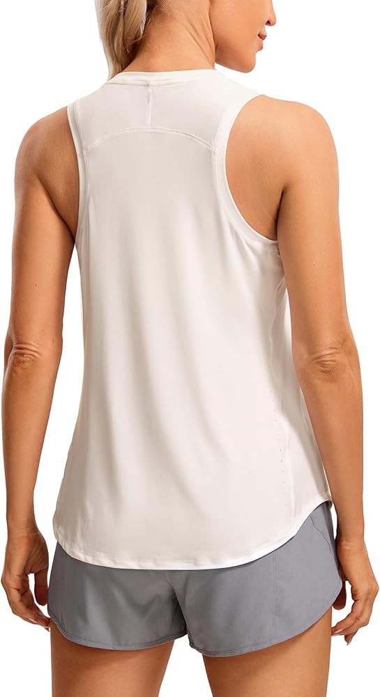 CRZ YOGA Lightweight Tank Top for Women Racerback Sleeveless Workout Tops High Neck Athletic Runn... | Amazon (US)