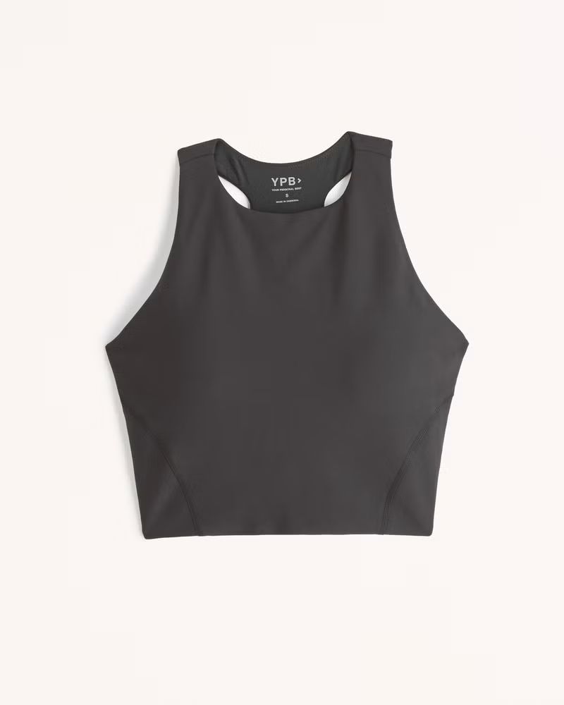 YPB sculptLUX High-Neck Open Back Slim Tank | Abercrombie & Fitch (US)