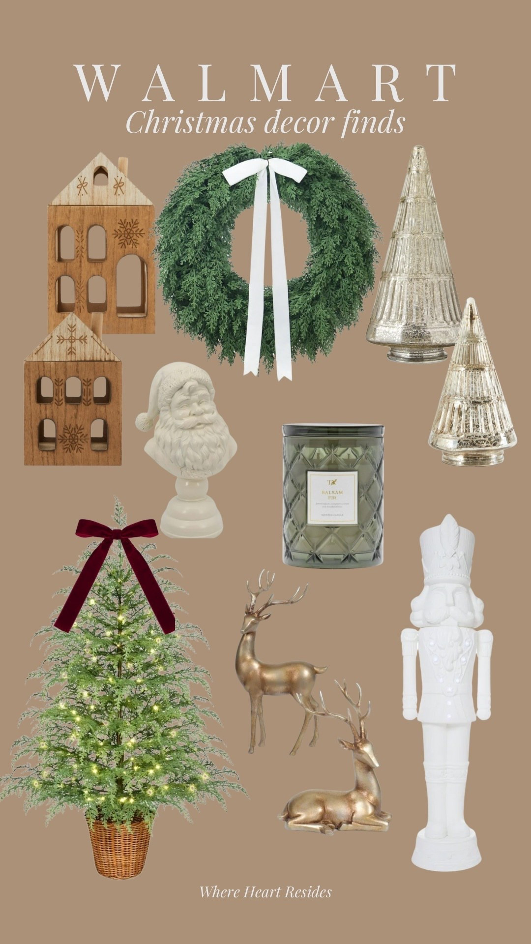 Getting into the holiday spirit early with this new Christmas decor finds from Walmart! 🎄✨ Shop it all below. 

#LTKHome #LTKSeasonal