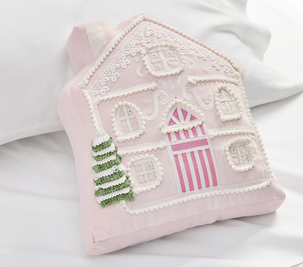 Light-Up Pink Gingerbread House | Pottery Barn Kids