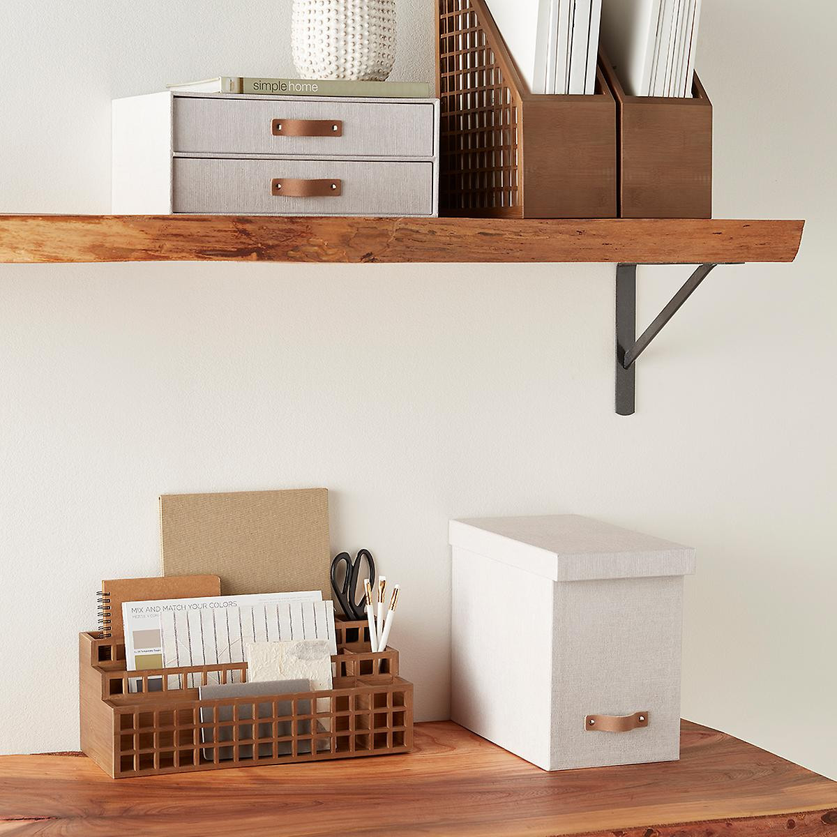 Marie Kondo Calm & Shoji Office Storage Solution | The Container Store