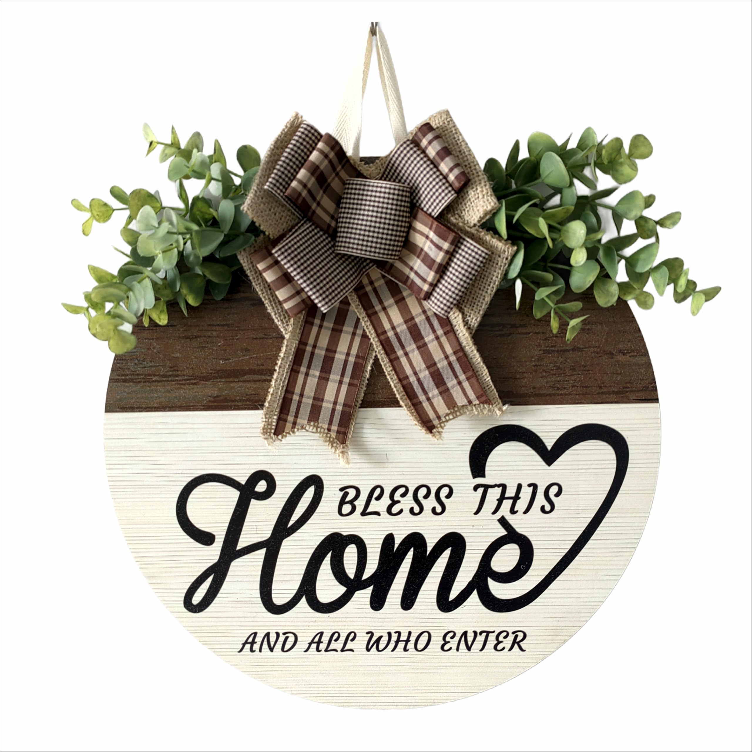 Welcome sign front door wreath decoration four seasons porch decoration pendant gift outdoor indo... | Amazon (US)