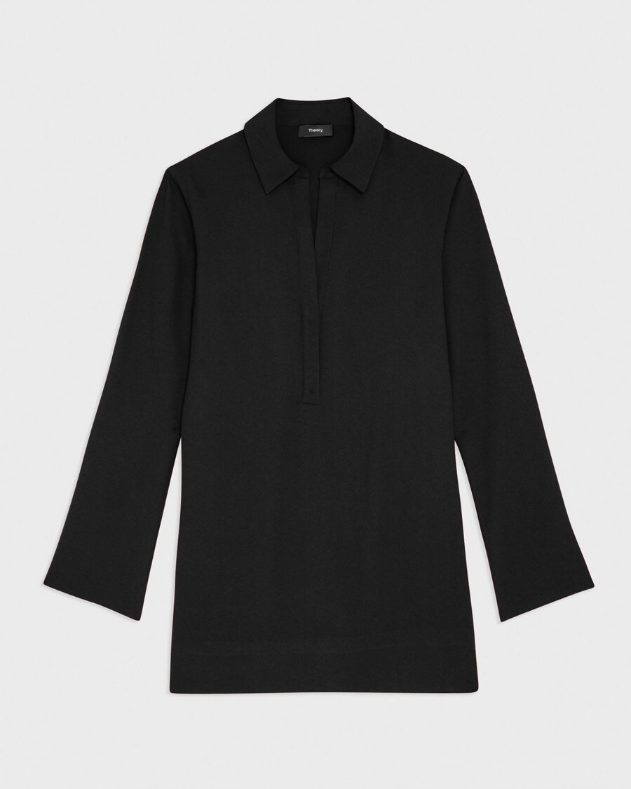 Polo Mini Dress in Crepe | Theory