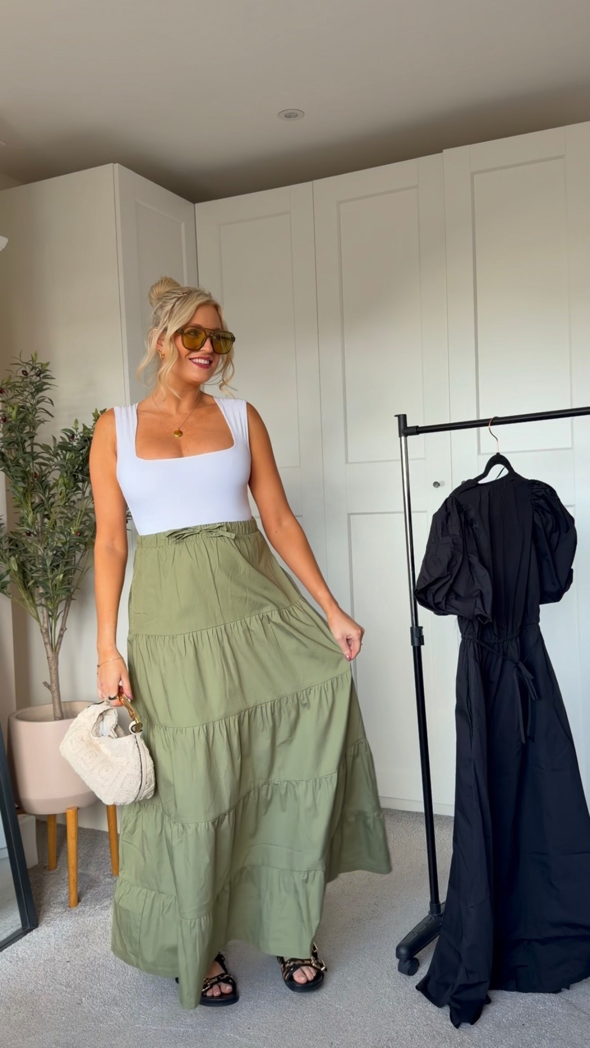 Green Maxi Skirt with a white bodysuit! 

Spring Style, Spring Outfit Inspiration, Summer Style, Green Skirt, Zara Bodysuit 

#LTKeurope #LTKspring #LTKuk