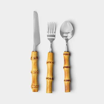 3pc Bamboo Flatware Set - Threshold™ | Target