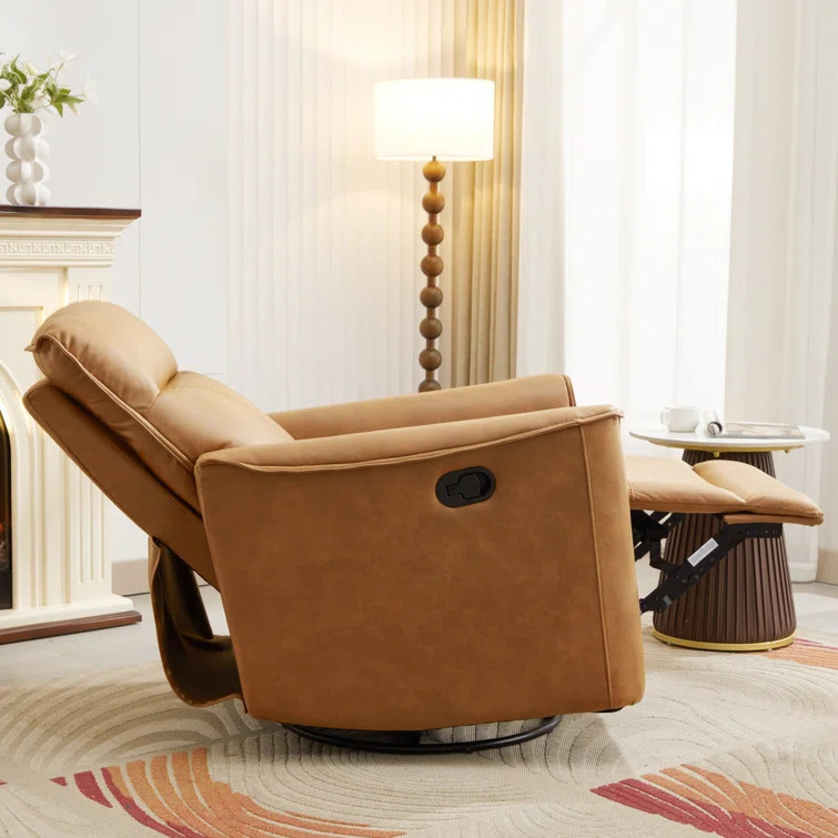 Kayelyn 31.5" Wide Modern Ultra Comfortable Swivel and Rocker Manual Recliner Chair | Wayfair North America