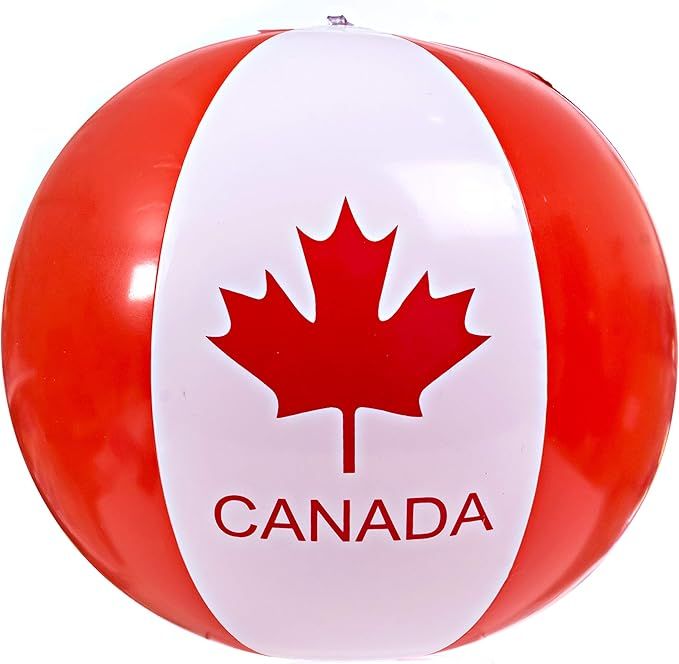 Canada Day Beach Ball for The Pool, Ocean, Summertime Parties, Games, Gifts or Decorations, Infla... | Amazon (CA)