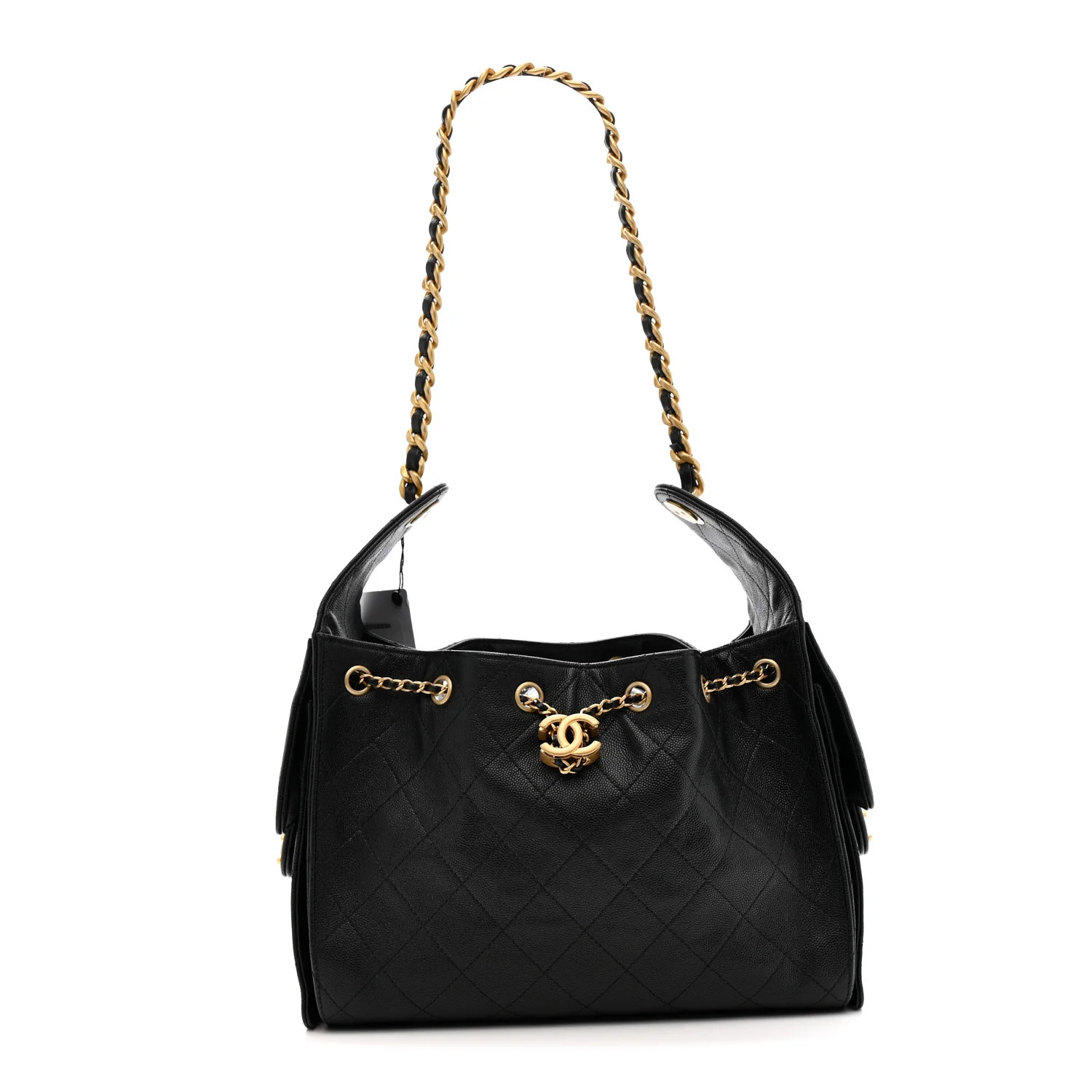 Caviar Quilted Small Chanel 25 Handbag Black | FASHIONPHILE (US)