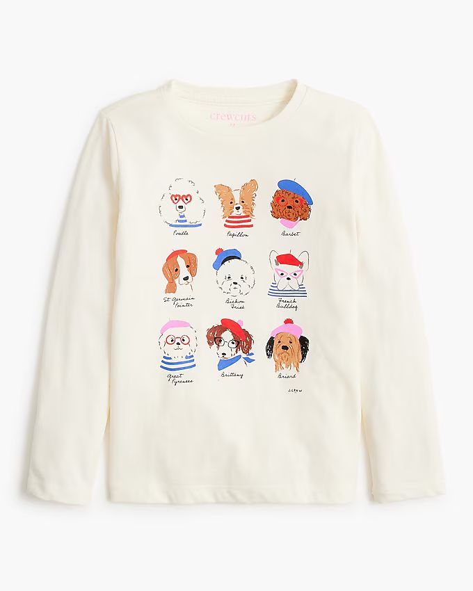 Girls' dogs graphic tee | J.Crew Factory