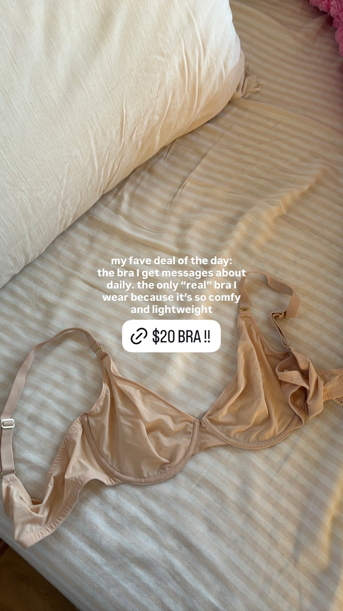 my fave deal of the day: 
the bra I get messages about daily. the only “real” bra I wear because it’s so comfy and lightweight