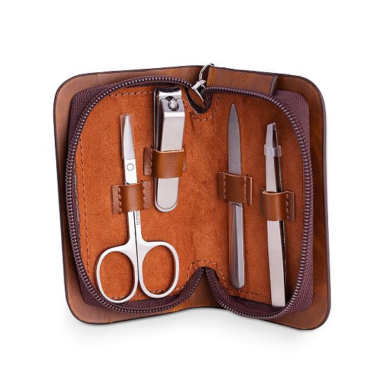 Leather Travel Manicure Set | Mark and Graham