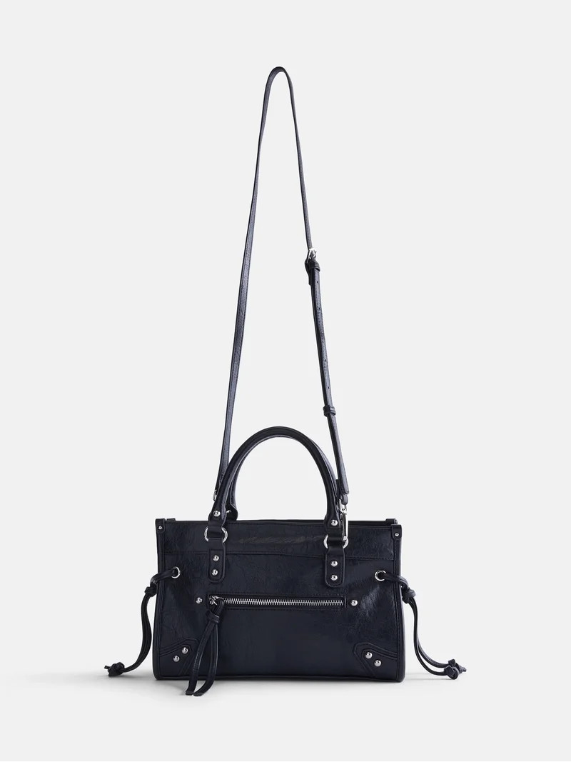 No Boundaries Women's Fashion Square Tote Bag, Grey | Walmart (US)
