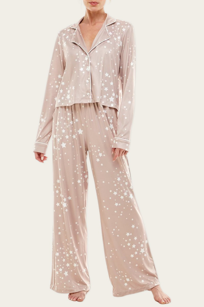 RILEY PJ SET | NUDE STARS | MASONgrey