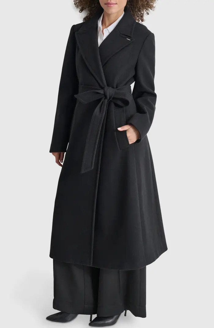 Tie Belt Long Coat | Nordstrom Rack