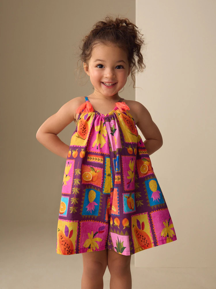 Multi Print Strappy Playsuit (3mths-10yrs) | Next US