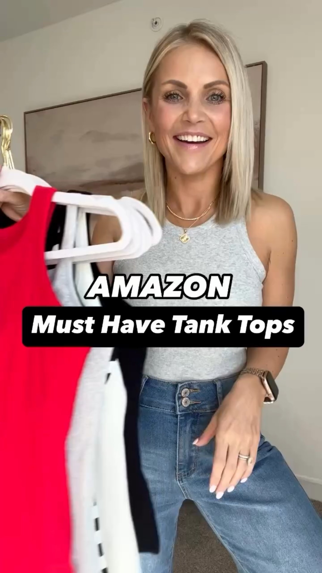 Must Have Amazon Tank Top!!
If you love wearing tank tops alone or to layer in the spring and summer then you are going to want to grab these! They are a super soft ribbed material with a built in bra!! So no worrying about straps showing and still full support. I am obsessed and you will be too!!


Spring outfits, spring style, spring fashion, Amazon finds, Amazon must haves, Amazon fashion, date night, built in bra tank tops, vacation outfits, athleisure, loungewear, workwear, midsize fashion, petite fashion 

#LTKMidsize #LTKFindsUnder50 #LTKSaleAlert