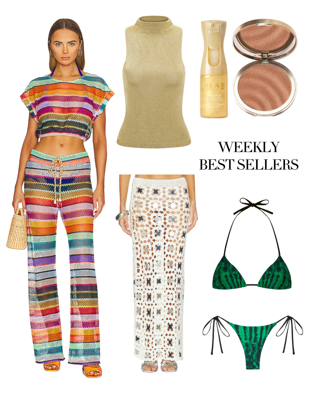 weekly best sellers from my kopari st. barts trip! 

 