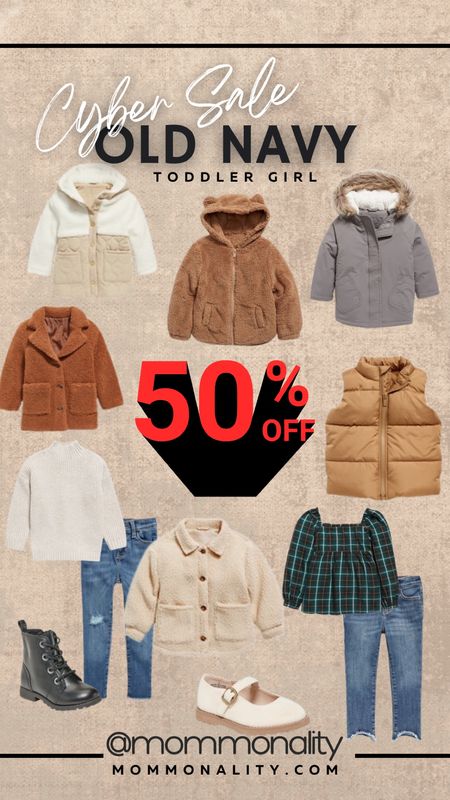 Toddler girl old navy cyber Monday sale 50% off