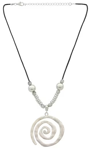 Swirl Necklace in Silver | Revolve Clothing (Global)