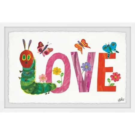 Marmont Hill Friendly Caterpillar Love by Eric Carle Framed Wall Art | Walmart (US)