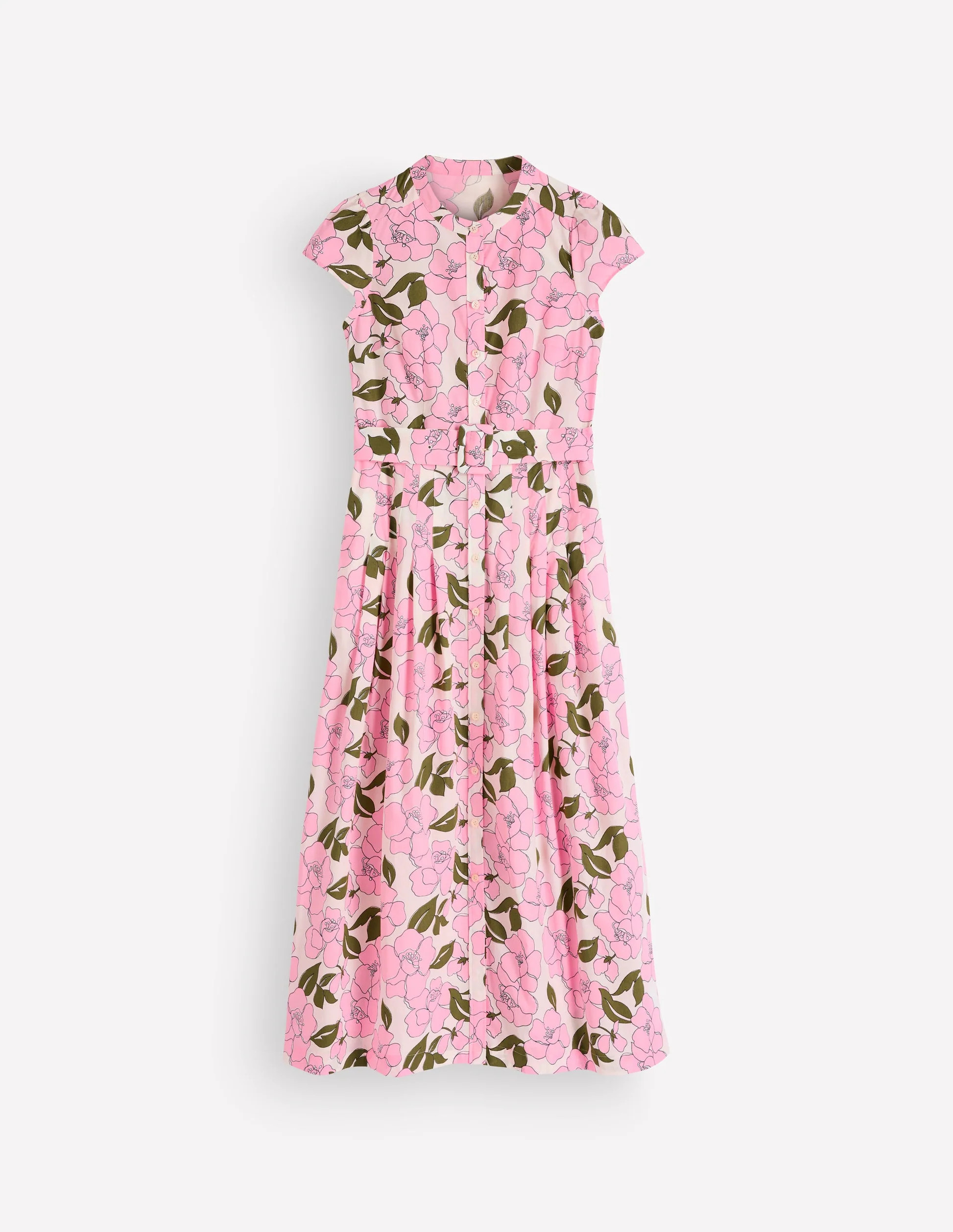 Arabella Cotton Maxi Dress-Pink Radiant Bloom | Boden UK